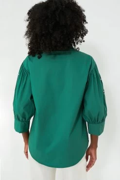 Green Bara Shirt -Vogue Vista Clothing xQtqdDeXuLba7TduuXAvCJc2co9DsyFg 1