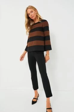 Black And Brown Striped Mia Blouse 11 Black And Brown Striped Mia Blouse -Vogue Vista Clothing xu6Pl7S96r9t8niBqxW5LmtVTa93HqkM 1