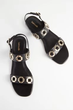 Black Leather Milan Flat Sandals -Vogue Vista Clothing yFxQ7oSQcJku7qVpxACO55ocmQGXrOFj 1