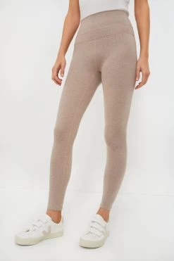 Varley Taupe Marl Always Warm Base Layer Legging
