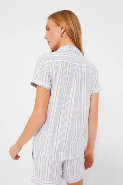 Women's Vintage French Stripes Short Sleeve Short Set 9 Women's Vintage French Stripes Short Sleeve Short Set -Vogue Vista Clothing ybYo3qj4q3O4Vh5QvDnR15UPLmpRimui 1