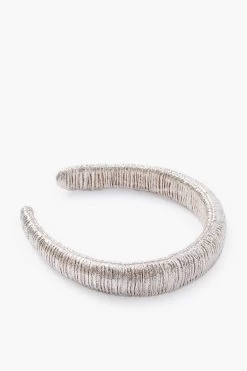 Loeffler Randall Champagne Shimmer Lame Marina Puffy Headband -Vogue Vista Clothing ymDzkkllffuSReoE9nPcGJoshiTNgexW 1