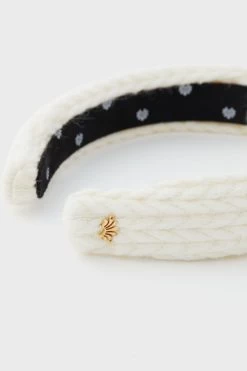 Ivory Cable Knit Slim Knotted Headband -Vogue Vista Clothing zKJcKJQyWyApnaRZmc8QTUMOhRUbfajq 1