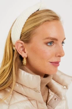 Ivory Cable Knit Slim Knotted Headband -Vogue Vista Clothing zk7kHWtQyJIpYQVlRLEhHCBS8zGWRerv 1